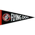 8" x 18" Digitally Printed Single Sided Custom Felt Pennant